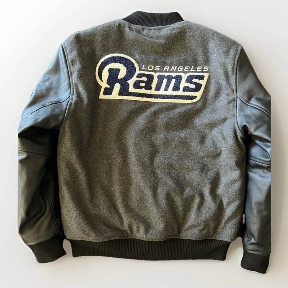 NFL Los Angeles Rams Kids Jacket - Black and Gray L 14-16 - Picture 4 of 9